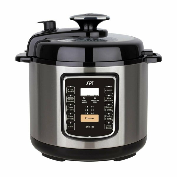 Spt 6.5 qt. Electric Stainless Steel Pressure Cooker with Quick Release EPC-13CA
